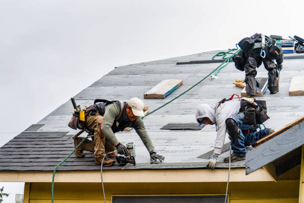 Professional Roofing technician working in Durand, MI